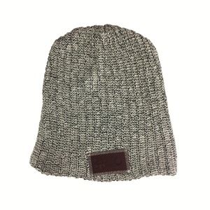 Love Your Melon Black Speckled Knit Beanie Hat